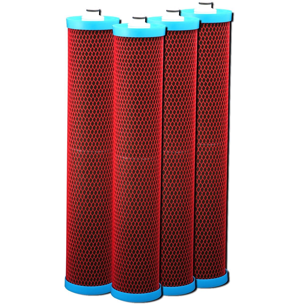 4µ Kohlefilter-Set (4St.),  WFP-Protect für Carbonit Quadro 120, 20 Zoll