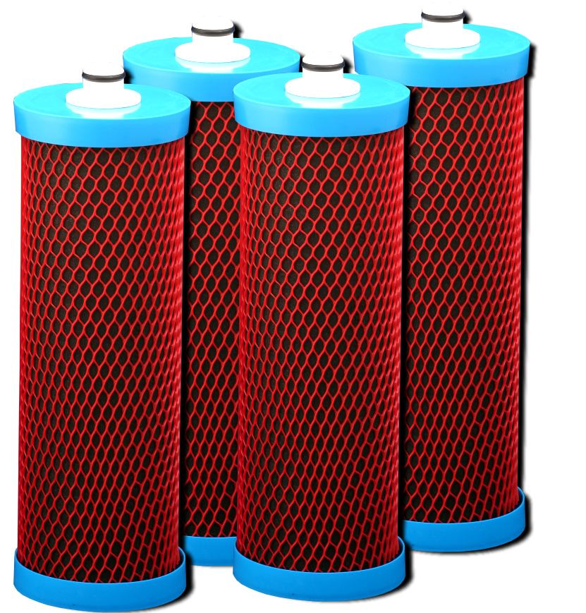 4µ Kohlefilter-Set (4St.), WFP-Protect für Quadro 60, 10 Zoll
