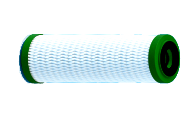 5µ Kohlefilter, für Über- und Untertisch Filtergehäuse im Standardformat, 10 Zoll