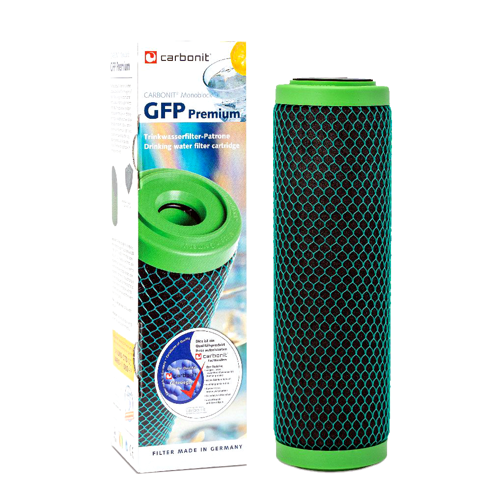 0,3µ Kohlefilter, für Reiser Übertisch Filtergehäuse, Carbonit GFP-Premium Qualität, 10 Zoll